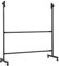 DLAZUM Support de Tableau effaçable à Sec Mobile Universel-Noir, chevalet en métal Portable sur Roues pour Tableau Blanc, Tableau Noir, Tableau Blanc interactif