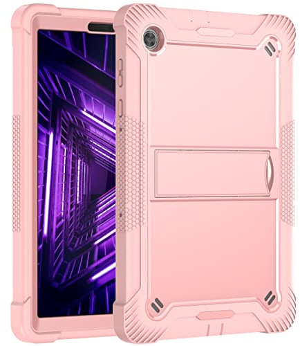 Étui pour tablette compatible avec Lenovo M10 FHD Plus/2ème génération (10,3) TB-X606, coque de protection hybride robuste, résistante aux chocs, coque de protection robuste (or rose)