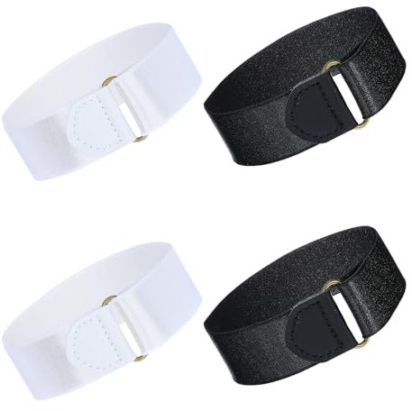 2 Pair Shirt Sleeve Garters For Men Elastic Adjustable Armband Shirt Sleeve Holder Anti-Slip Shirt Sleeve Garters Arm Cuffs Bands Shirt Long Sleeve Holders For Men Party Wedding Clothing Accessories