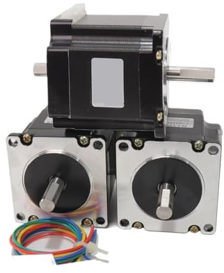 NIKOIDIC 3 Stück 23HS5628-SZ nema23 Schrittmotor 126 N.cm 2,8 A 5,046.2 g Zoll 56 mm D-8 mm für CNC-DIY 3D-Drucker 57 Dual Axis Diameter Motor