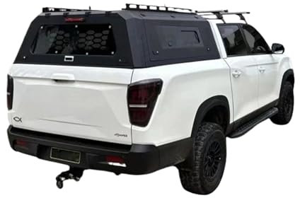 2024 Aluminium-Hardtop-Vordach, kompatibel mit SsangYong Rexton Sports Khan, Persenning, Pickup, LKW, Ladefläche, Wohnmobil