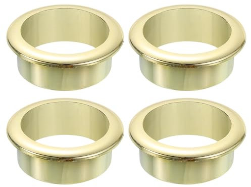 QUARKZMAN 4 Pcs 1.58 Pulgada (40mm) Ojetes De Nylon Para Escritorio, Cubierta De Agujero Para Cable De Plástico, Organizador De Cables Para Escritorio O Gabinete De Computadora, Dorado