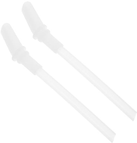 ZUNOXAZ Silicone Water Cup Straws Replacement Sealed Lid and Nozzle Tips 350ml Kids Straw Nozzle Set for Drinking Cups Reusable Water Bottle Accessory 2 Sets