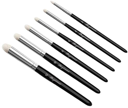 Zyluniy Dry Brush Set Pinceles Miniaturas, 6 Drybrush, Lana Pinceles Seco Profesionales para Modelismo Warhammer 40k Citadel Modelo Grande Medio Detallado (6 Pincele)