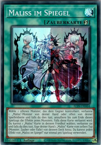 Maliss im Spiegel - ALIN-DE064 - Super Rare - 1. Auflage - Deutsch - Yugioh - Alliance Insight - mit RC-Fieldcenter