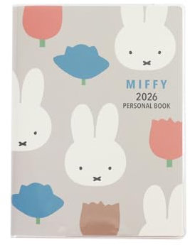 Square Miffy Notizbuch 2026 B6 Weekly Gray 11BD-6G (beginnt Dezember 2025)
