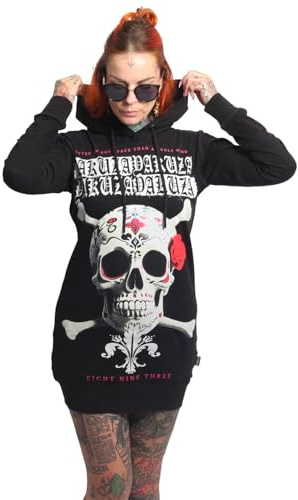 Yakuza Damen Porcelain Lite Hoodie Kleid