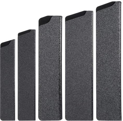 Eouayoree Universal Knife Blade Protector Sleeves - 5 PCS Set, ABS Plastic with Felt Lining