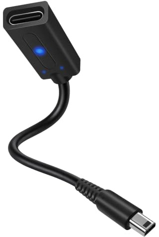 Coolerage Cable de carga USB-C a 3DS para Nintendo 3DS / 2DS / DSi - Entrada USB-C hembra - Soporta cargadores PD de 5 V y USB-C estándar