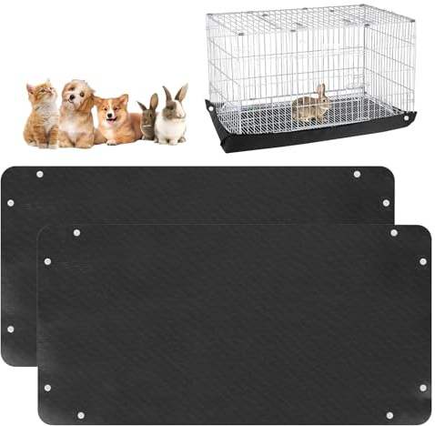 2 Stück Haustier Laufgittermatte 150x100cm, wasserdichte Haustier-Laufgittermatte Meerschweinchen Käfig Unterlage Wiederverwendbare Basis für Kaninchen für Haustiergehege und Gartenarbeit