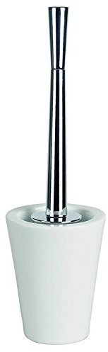 Spirella Max WC Bürste Toilettenbürste Klobürste WC Garnitur aus Porzellan Weiß