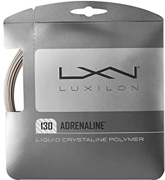 Luxilon Unisex Tennissaite Adrenaline 125, grau, 12,2 Meter, 1,30 mm, WRZ993900
