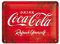 Nostalgic-Art Cartel de Chapa Retro Coca-Cola – Logo Red – Idea de Regalo Aficionados a la Coke, metálico, Diseño Vintage para decoración, 15 x 20 cm