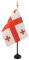 AZ FLAG - Tischflagge Georgien - 15x10 cm Goldene Splitze - Georgische Tischfahne 10 x 15 Cm - Flaggen