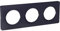 Schneider Electric - Odace Touch, plaque Anthracite 3 postes horiz. ou vert. entraxe 71mm - S540806