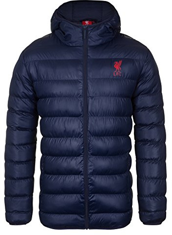 Liverpool FC Mens Jacket Hooded Winter Quilted OFFICIAL Football Gift