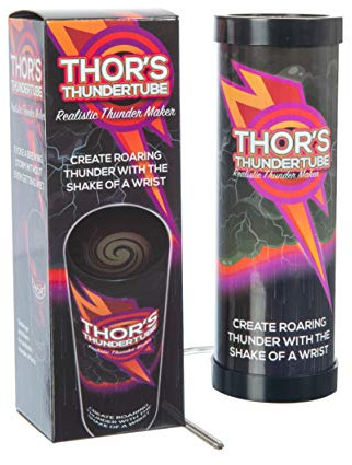 Funtime Gifts Thor’s Thunder Tube creates the sound of rolling thunder