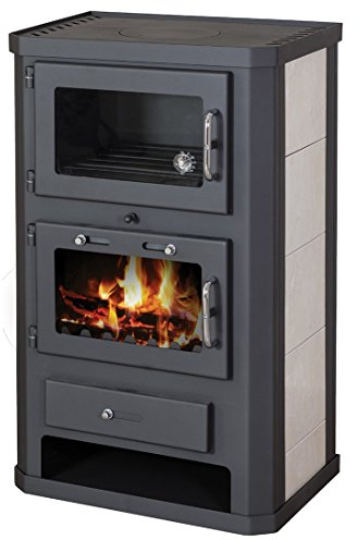 Poêle à bois four 11–15 kW cuisinière en céramique Doublure arrière Conduit sortir Blmschv-2