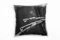 Paul Sinus Art Macro, Wassertropfen, Grashalmen, grau Deko Kissen 40x40cm für Couch Sofa Lounge Zierkissen - Dekoration zum Wohlfühlen