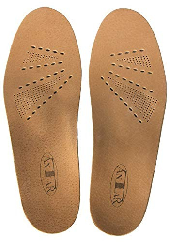 Antar AT53501 45 Leder Orthopädische Einlagen mit Längs und Quergewölbestütze, Größe 45, 130 g