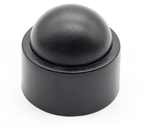 Enkotrade Lot de 12 capuchons de protection pour vis et écrous hexagonaux M18 - Noir - Largeur de clé 27