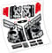 Aufkleber aus Vinyl, selbstklebend, Fox 34 2018, Gabel (Chrome Silver)