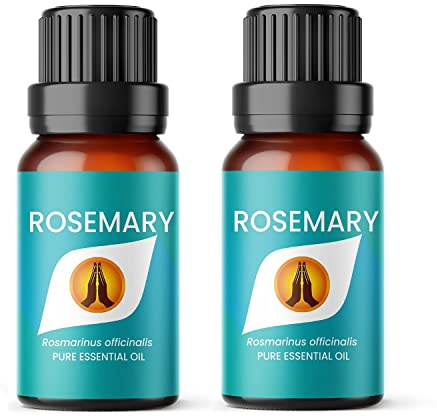 Aroma Energy Rosemary Essential Oil, 20ml (2x10ml Bottles) | Diffuser oil for home, summer aromatherapy burner, candle making, soap, wax melts, cleaning sprays | Natural, Vegan, UK Made