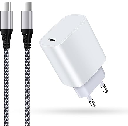 20W USB C Ladegerät Ladekabel für Samsung Galaxy Z Flip 6/Z Flip 5/Z Flip 4/A16 5G/A15/A55/A35/A14/A54/A34/S25/S24/S23/S22/S21, USB C Netzteil Schnellladegerät Handy Adapter mit USB C Schnellladekabel