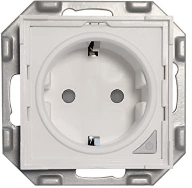 PowerRay WiFi Smart Socket PR-SSO-01, Steckdose ohne Rahmen mit 5,5 x 5,5 cm Adapter, weiß, OVP