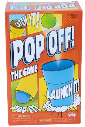 Goliath Games Pop Off! The Game | Pop it & Launch it to Score Points | Adults & Kids Party Games For 2-4 Players | Ages 8+