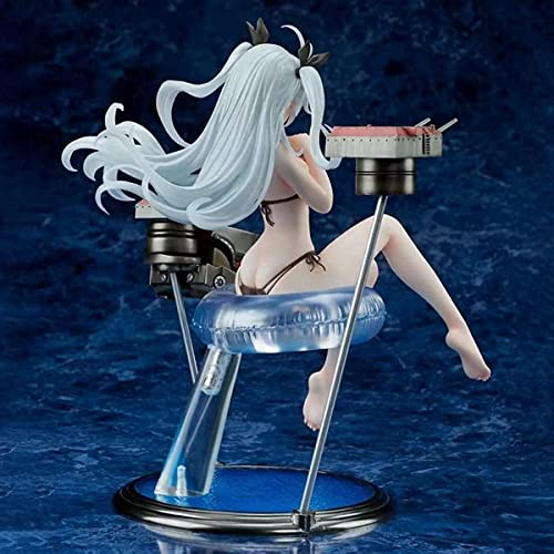 REOZIGN Azur Lane Figur, Badeanzug Prinz Eugen Figur Statue, 21 cm, PVC, japanischer Manga, PVC, Figuren, Puppen, Dekoration Spielzeug, AURE0593
