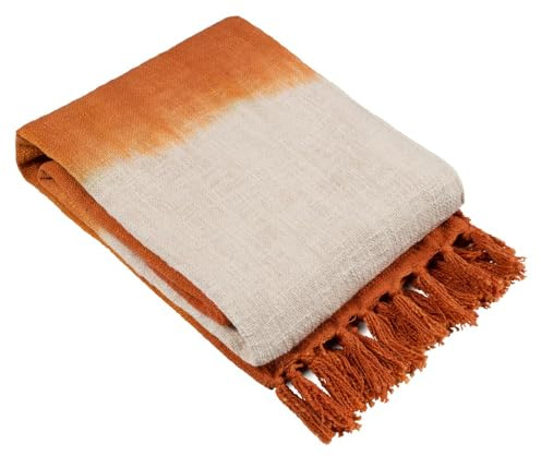furn. Mizu Dip Dye Fringed Throw