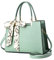 NICOLE & DORIS Sac a Main Femme Élégant Sac Fourre Tout Sac à Bandoulière en PU Cuir Sac Epaule Grande Capacité Sac D'épaule Travail Sac à Poignée Supérieure de Sortie Quotidien Vert