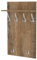 AKKE Garderobenpaneel Wandgarderobe Mit Ablage Wandpaneel Garderobe PVC Maxi Sonoma 100cm x 60 cm