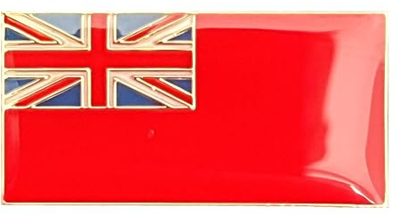 Bandiera della Marina Mercantile Rosso | Bandiera nautica britannica (Rettangolo), Metallo