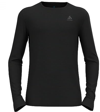 Odlo Herren Merino 200 Undershirt, Schwarz, S EU