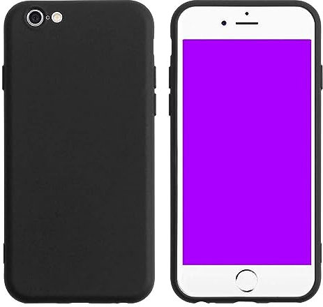 Rival Gadget Silicone Case Cover for iPhone SE 2020/2022 Pro - Hybrid Anti-Slip Protective Case with Shockproof Drop Protection - Black