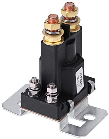 500a Dc 12v High Current 500a Winch Isolator, 500a Dc 12v High Current Solenoid Solenoid Auto Car Starter Relay 4 Pin SPST Start Contactor Double Batteries Isolator Control Switch