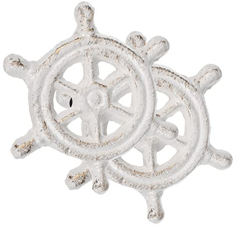 DOITOOL 6 Schubladengriffe Gusseisen Kommodengriffe Nautische Schrankhardware Kommodenknöpfe Schildkröte Türknauf Küstendekorative Schubladenknöpfe Und - Möbel Antiquität