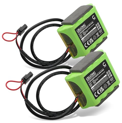 CELLONIC, Battery compatible with Velux Integra Solar, 865103, KSX 100K, 832817 (10.8V, 2000mAh) 2 Pieces