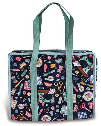 Prym 612061 Tasche, Baumwolle, marine, 34 x 26 x 9,5 cm