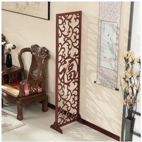 Raumteiler Sichtschutz Trennwand Stellwand Ausschnitt Hölzernes Paravent, Orientalisch Vintage Wohnzimmer Trennwand, Vordertür Freistehend Raumtrenner, Bauernhof Dekor ( Color : 1 Panel , Size : 190x6