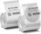 2 x Etiketten Kompatibel mit NIIMBOT B1 B21 B3S Etikettendrucker, 50 x 50mm Etikettierpapier, Schwarzer Druck auf Weißem Etikettierpapier, 150 Etiketten/Pro Rolle (Transparent, Runden)