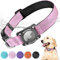 AgoumLux Airtag Hundehalsband mit Airtag Hülle Wasserdicht, GPS Tracker für Hunde Kompatibel mit Apple Air Tag Halsband für Kleine, Mittlere und Große Hunde, Rosa, L