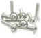 Schrauben M8, 10 Stück Linsenkopfschrauben Edelstahlschrauben M8 x 40mm A2 V2A 304 Rostfrei, MeHurr Innensechskant(ISK) Schrauben mit Flansch, Maschinenschrauben ISO7380-2, Schraube Vollgewinde