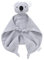 LAWKUL Baby-Schmusedecke für Neugeborene Musselin Bio-Baumwolle weiches Kuscheltier für Jungen und Mädchen 40x40cm Koala-Grau