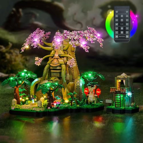 Fernbedienung Licht-Kit Kompatibel mit Lego 77092 Great Deku Tree 2-in-1 (Kein Modell), Led Beleuchtungs Set Compatible with 77092 Great Deku Tree 2-in-1 Kreative Spielzeug