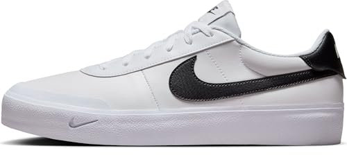 Nike Herrenschuh Court Shot Herrenschuh, White/Black, FQ8146-104, 48.5 EU (14 US)