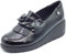 Melluso K55272W Nero Mocassini per Donna in Pelle Verniciata con Zeppa Alta (Taglia 39)