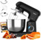 Avilia Impastatrice Planetaria con Ciotola in Acciaio 5L Nero 1500W - 10 Velocità Regolabili - Classe di Protezione II - Include Gangio ad Uncino, Frusta e Battitore - Funzionamento Silenzioso